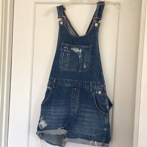 Top shop short overalls